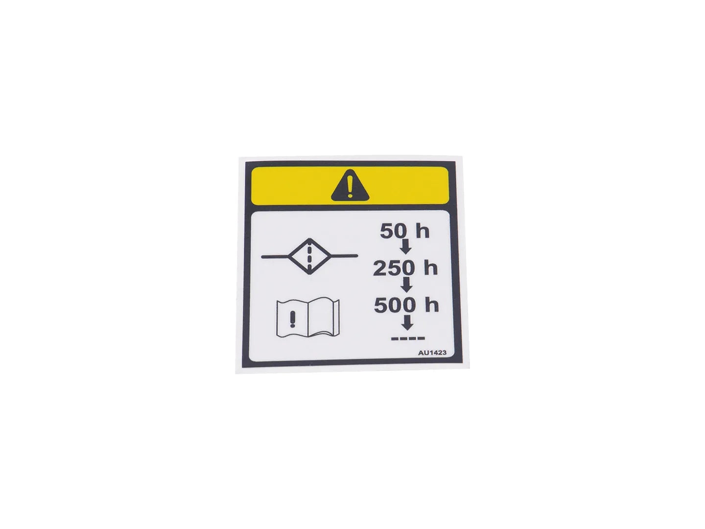 JLG Filter Change Decal Au1423 replacement part image
