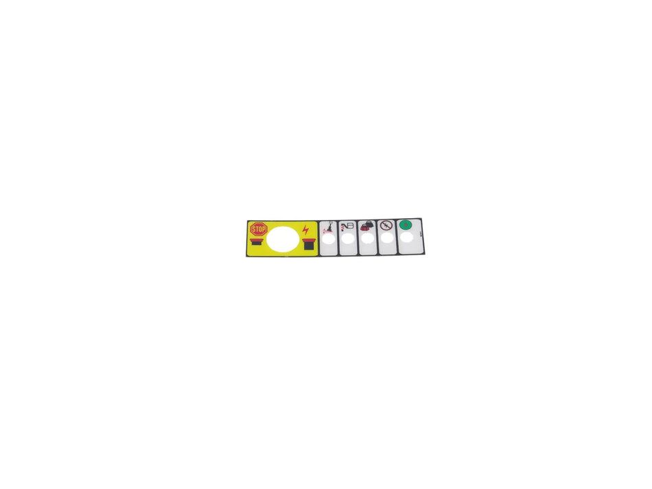 JLG Decal Indicator Emerg Stop Au1511 replacement part image