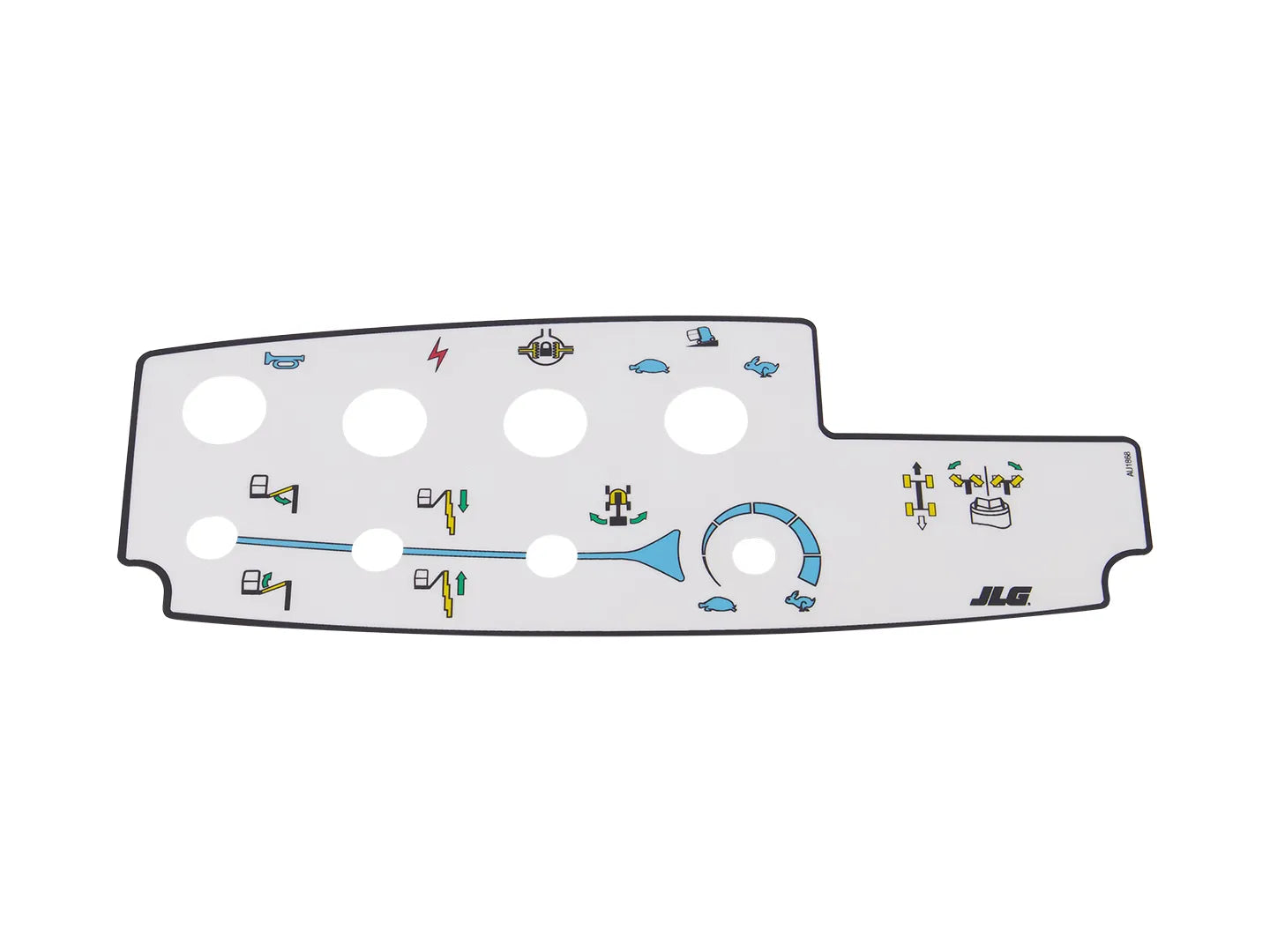 JLG Upper Control Box Decal Au1868 replacement part image
