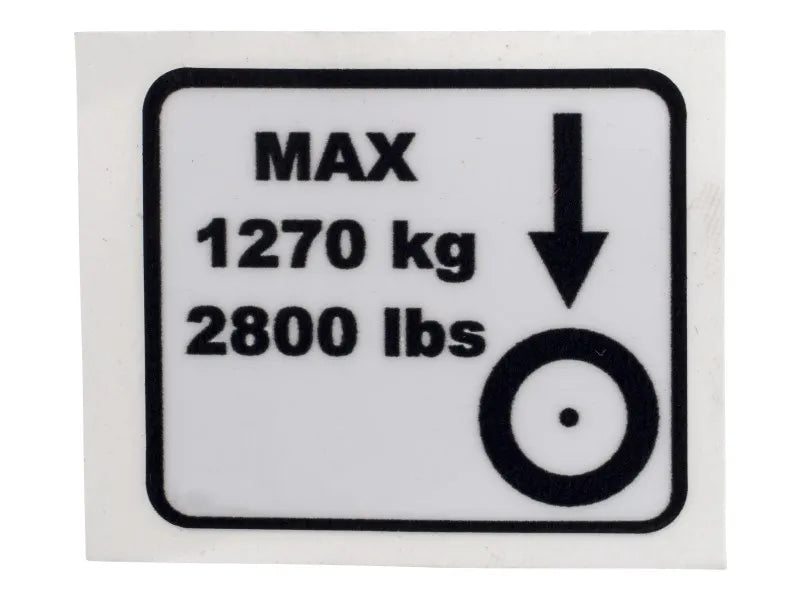 JLG Decal Wheel Load Au2030 replacement part image