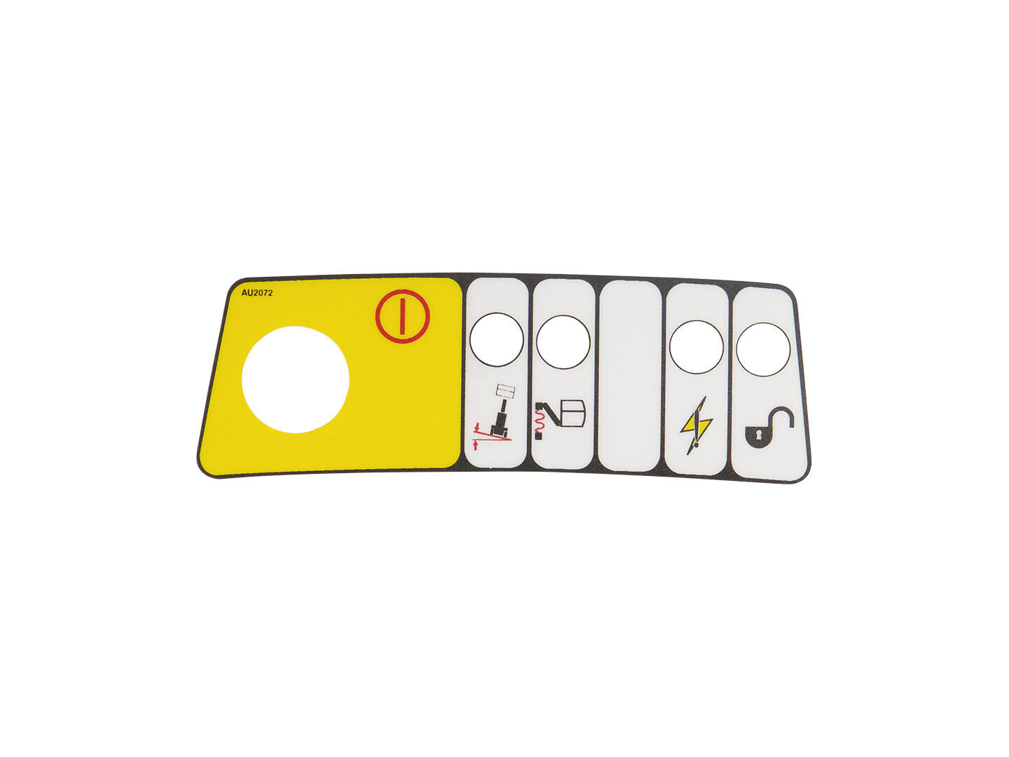 JLG Decal Indicator And Emergency Au2072 replacement part image