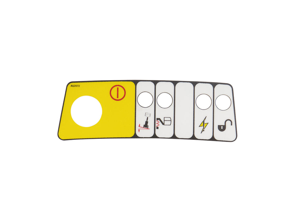 JLG Decal Indicator And Emergency Au2072 replacement part image
