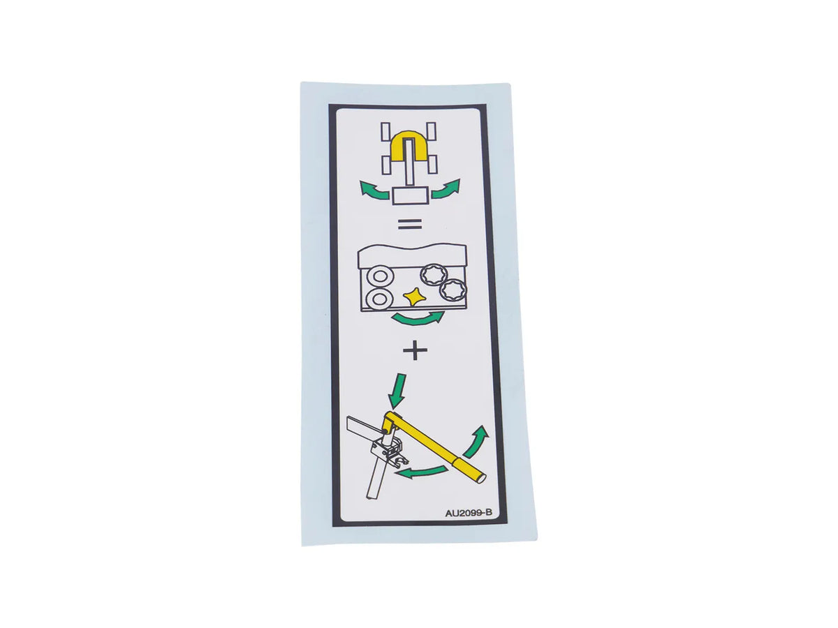 JLG Decal Manual Swing Au2099 replacement part image