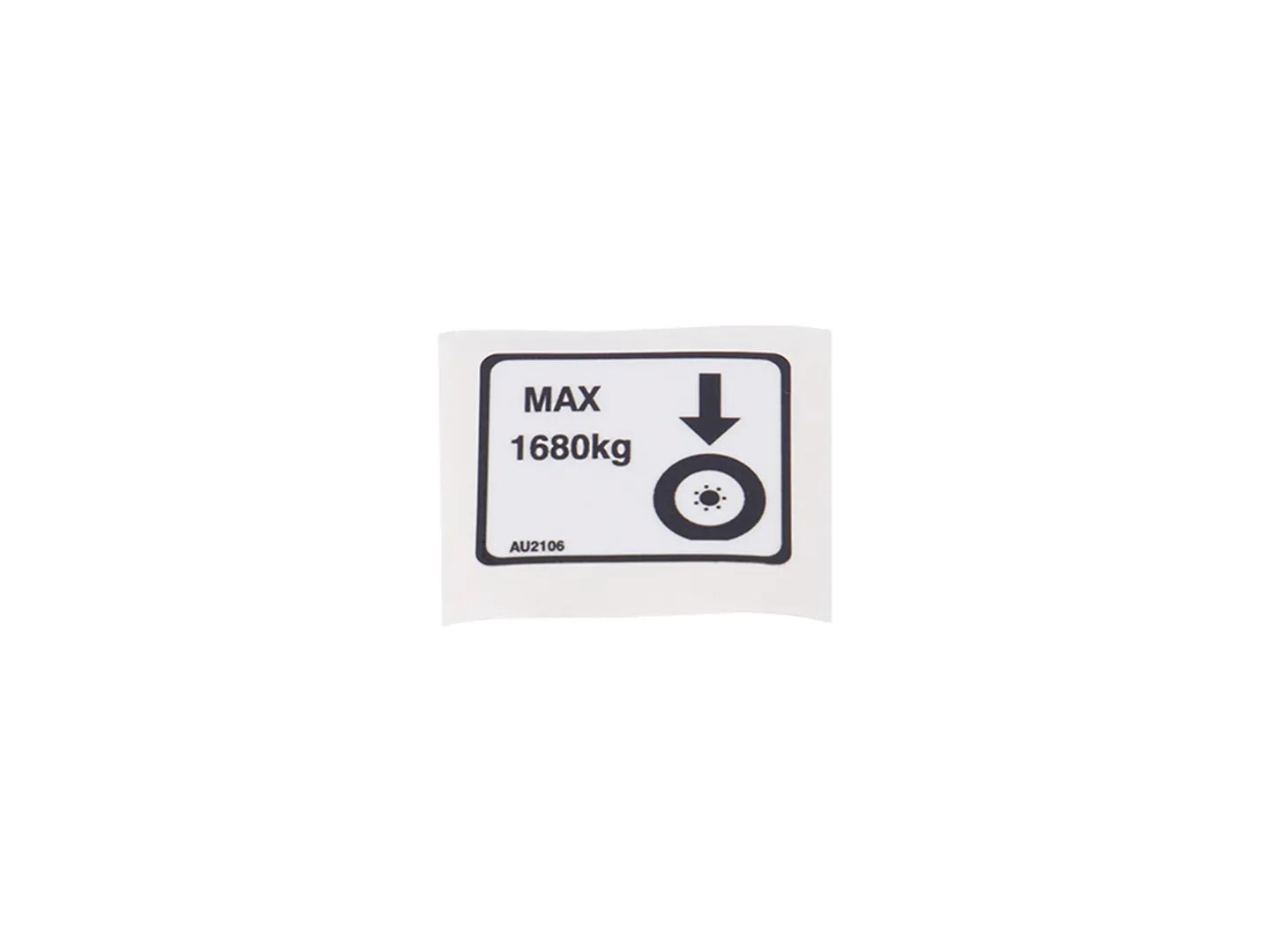 JLG Decal Wheel Load Au2106 replacement part image