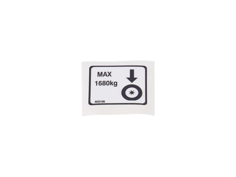 JLG Decal Wheel Load Au2106 replacement part image