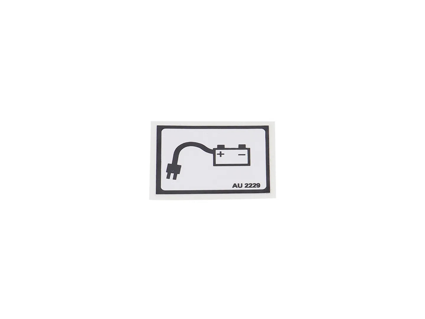JLG Decalbattery Charger Plug Au2229 replacement part image