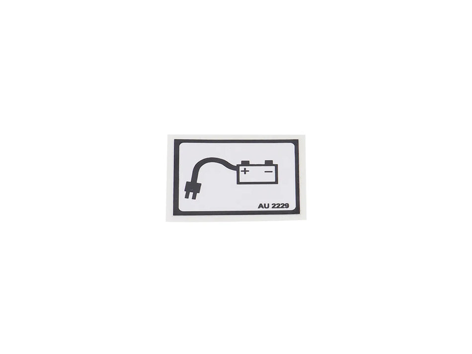 JLG Decalbattery Charger Plug Au2229 replacement part image