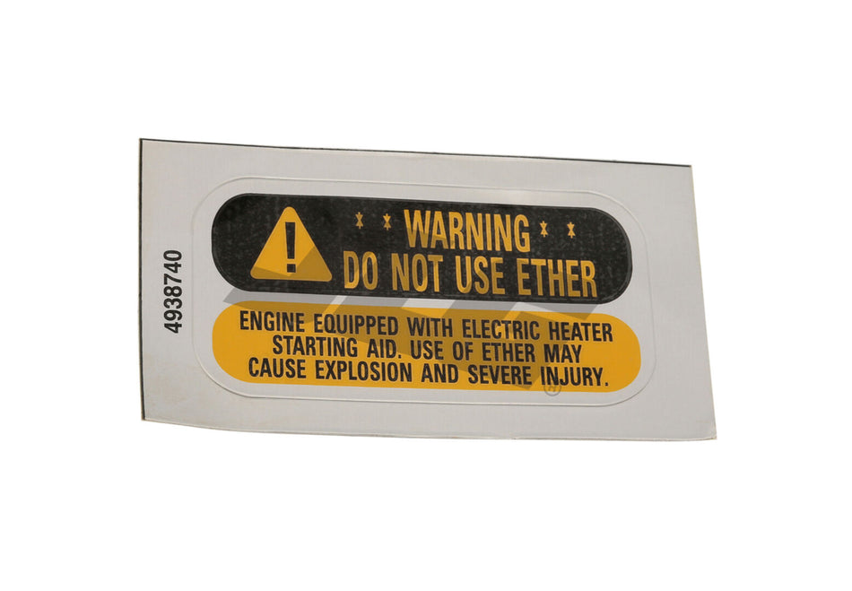 JLG Cm Decal Grid Heater Cm4938740 replacement part image