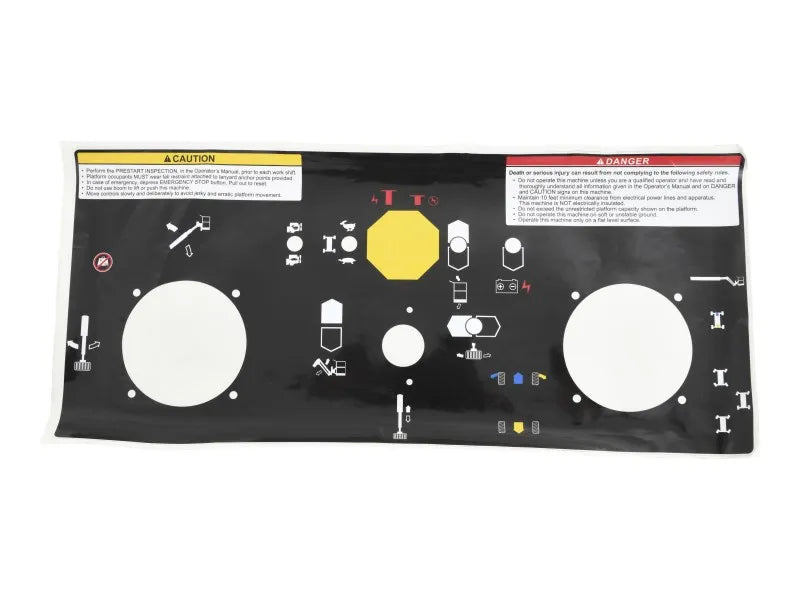 JLG Sn Decal Control Box Sn0112551 replacement part image