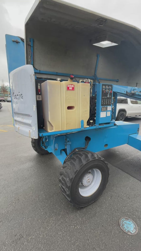 2002 Genie Boom Lift S45 for sale, video of the boom lift running and a walk around of the condition.